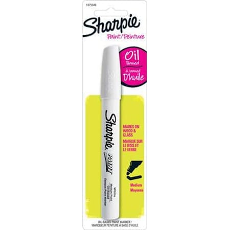 Sharpie Sharpie Oil Based White Medium Tip Paint Marker 1 pk 1875046